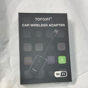 Topoint Car Wireless Adapter wi fi seamless connection carplay supported